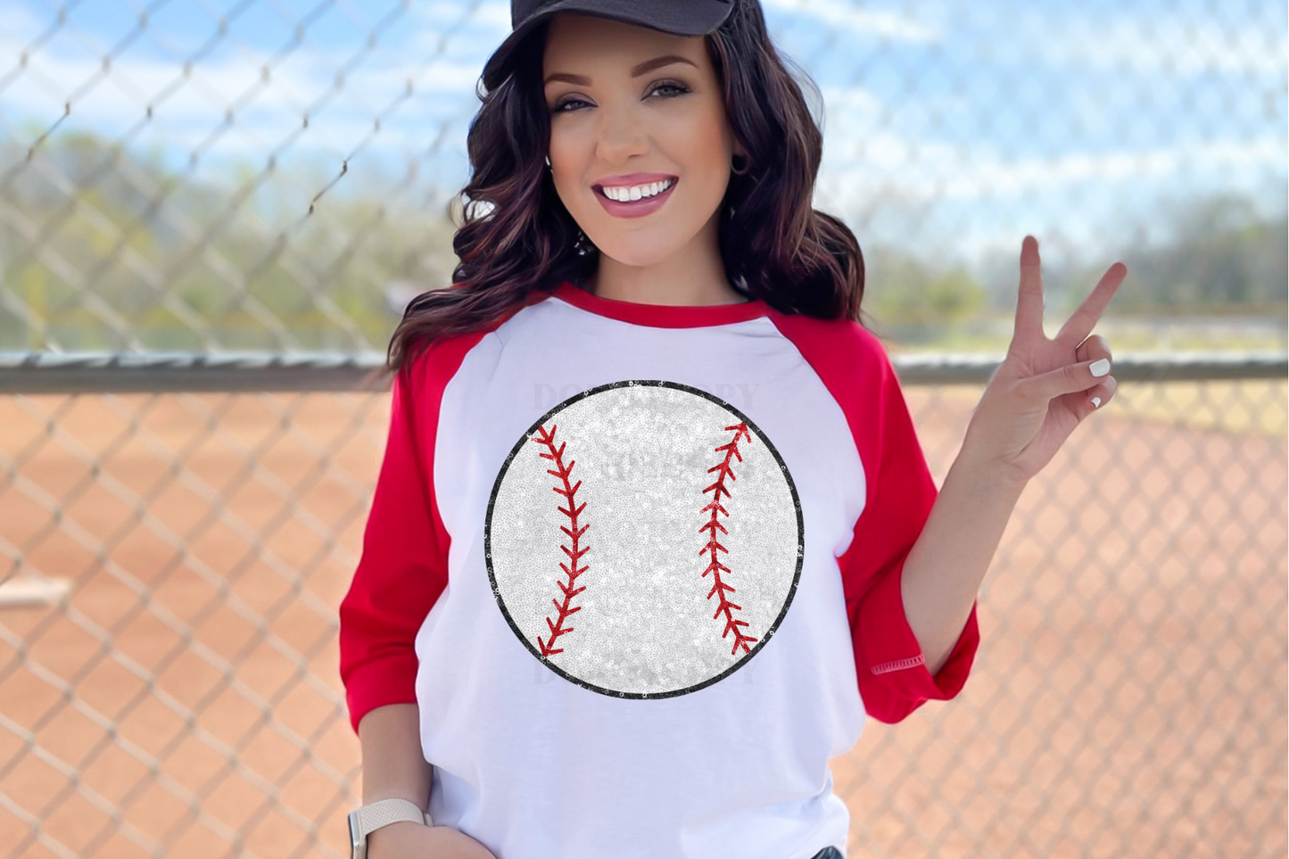 FAUX Sequin Baseball