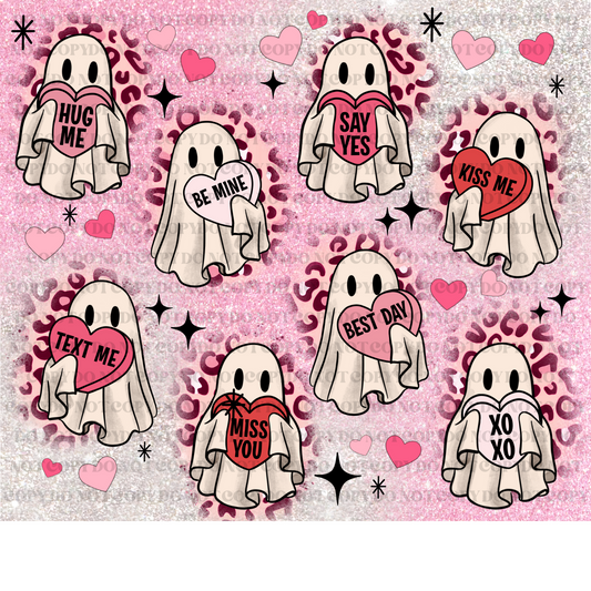 Valentine's Ghost Sublimation Print (20 OZ Tumbler)