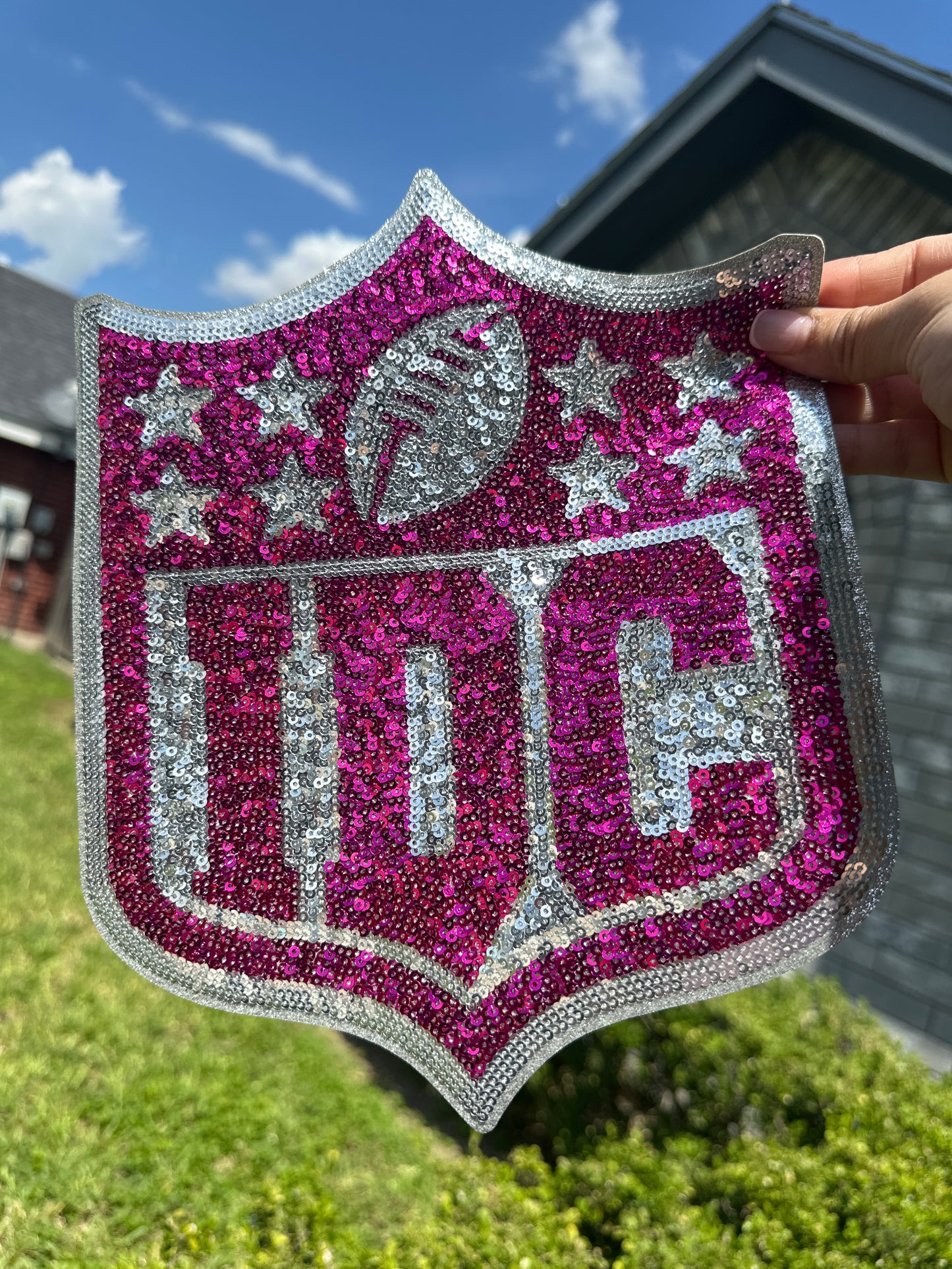 Sequin Patch Pink IDC