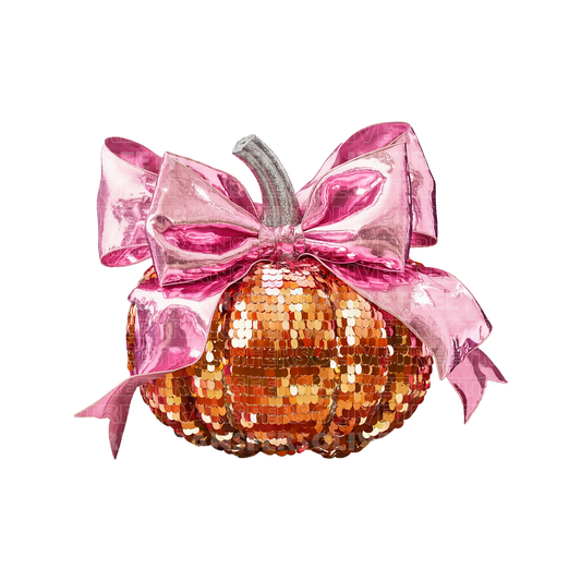 FAUX Sequin Pumpkin