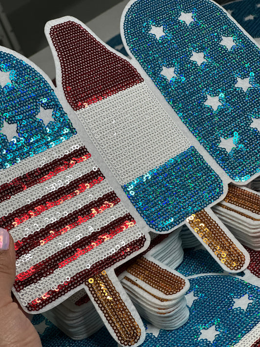 Popsicle Sequin Patch (Restock)