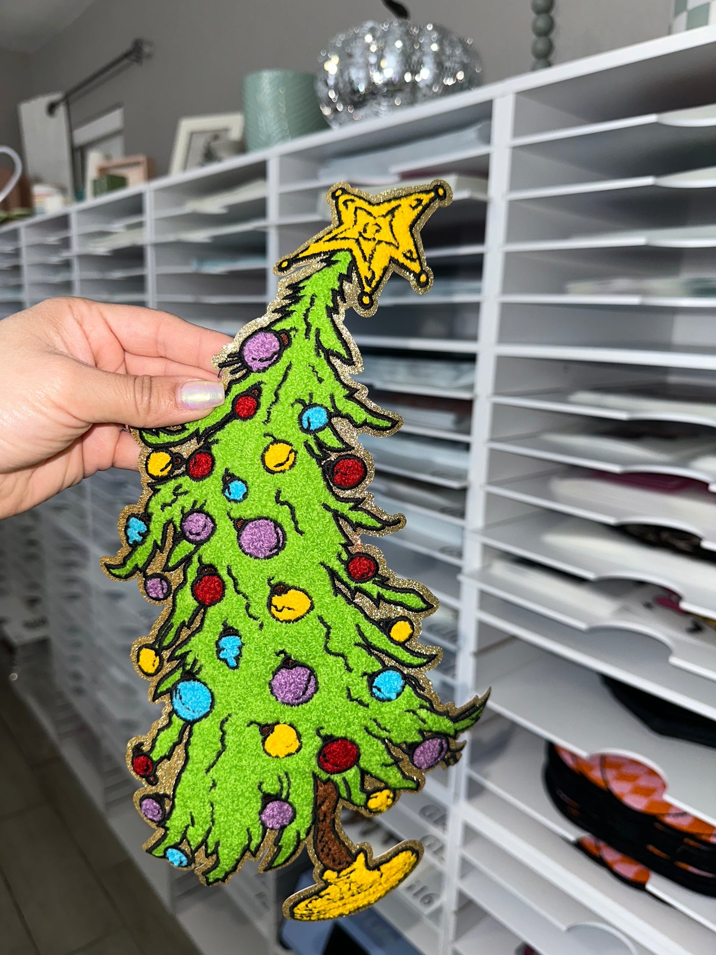 Chenille Patch Christmas Tree