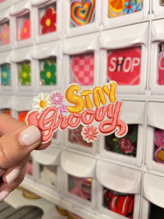 Stay Groovy | Embroidered Patch