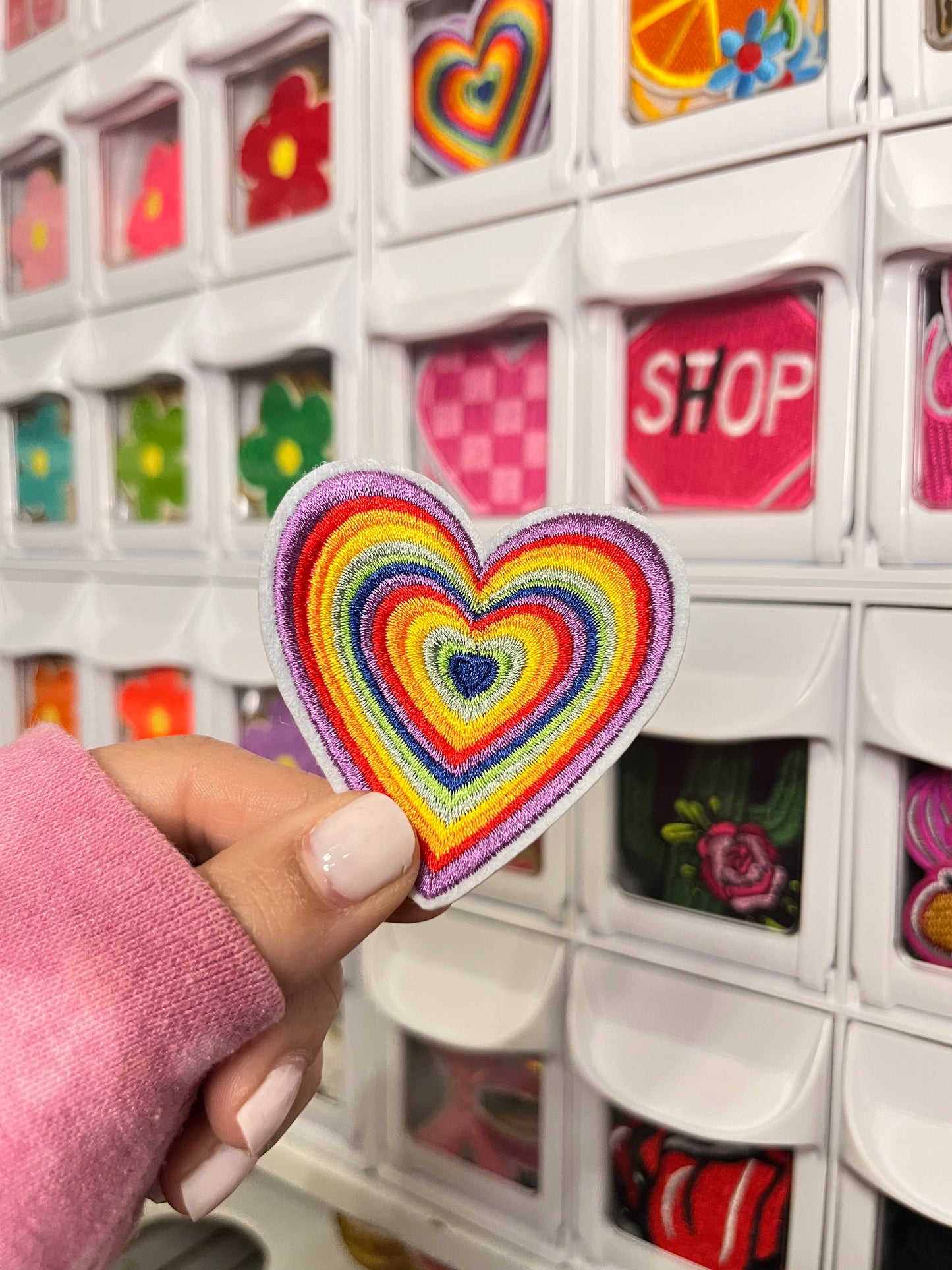 Multi-colored Heart | Embroidered Patch