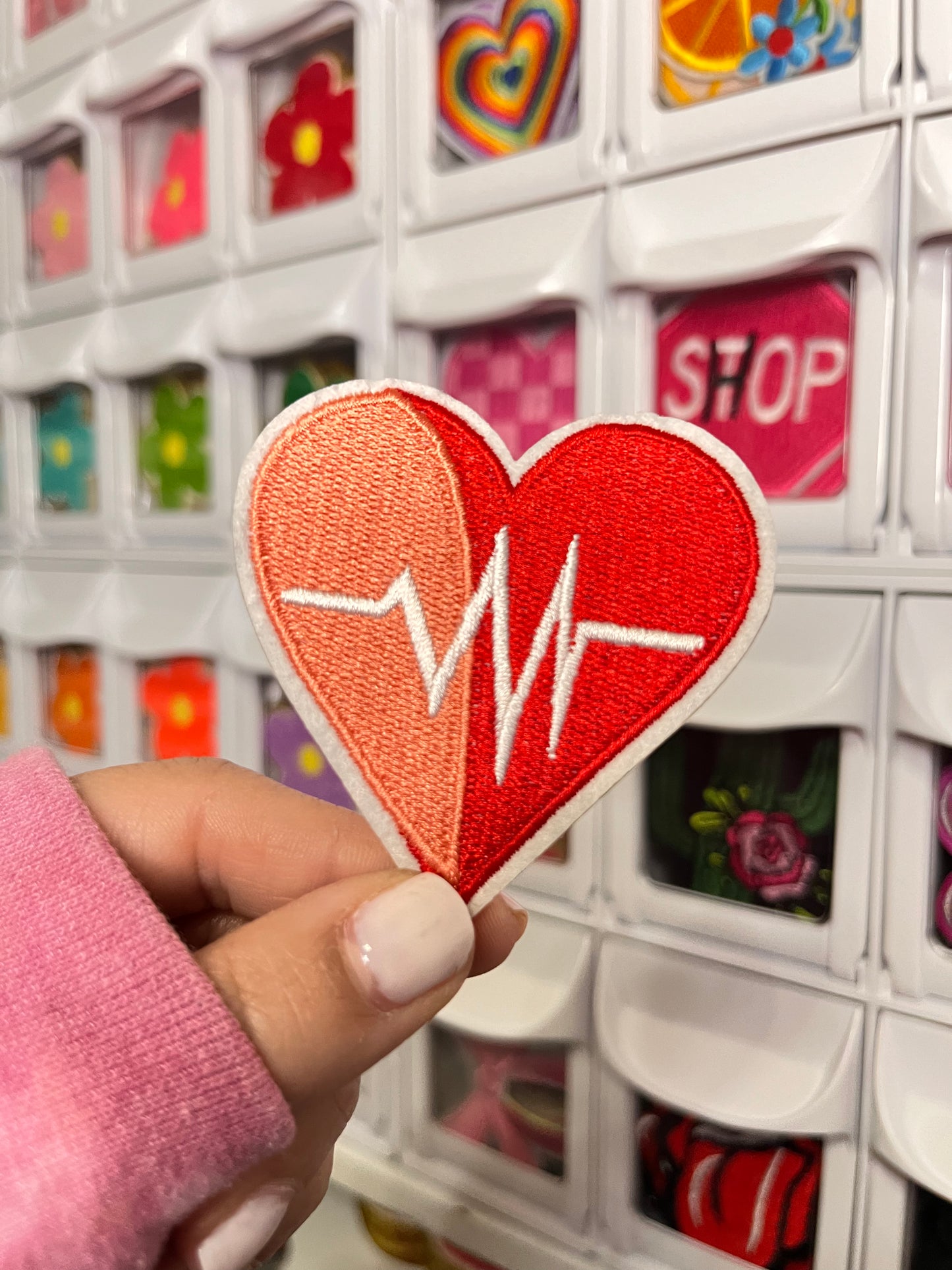 EKG Heart | Embroidered Patch