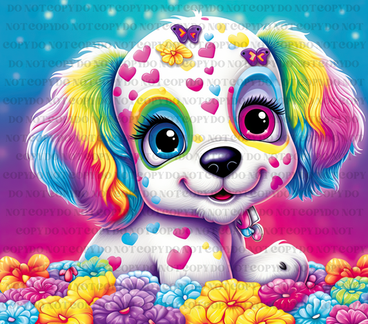 Colorful Puppy Sublimation Print (20 OZ Tumbler)