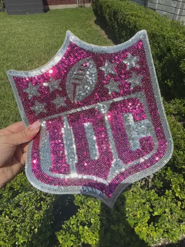 Sequin Patch Pink IDC